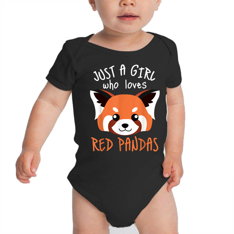 Red Panda Plushie Red Panda Tail Cute Red Panda Stuffed Toy T Shirt Baby Bodysuit by cm-arts | Artistshot