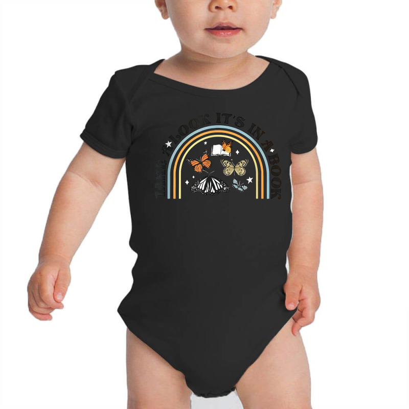 Take A Look It's In A Book Rainbow Teacher Librarian Reading T Shirt Baby Bodysuit by alyshasur9x | Artistshot