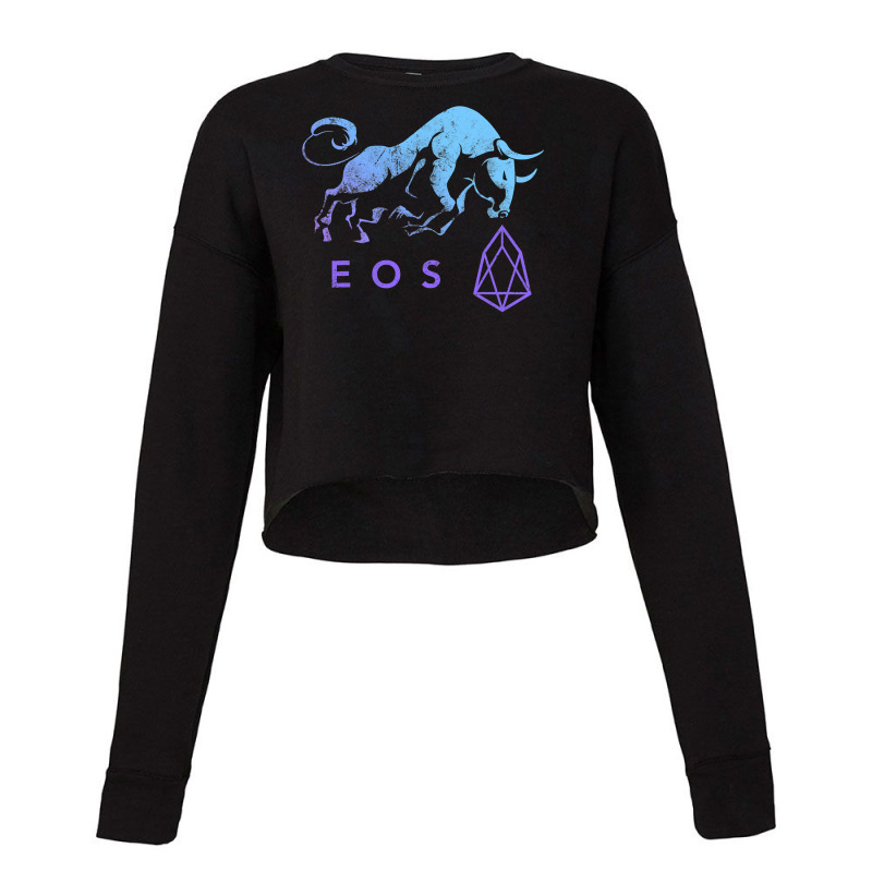 Eos Crypto Trade Bullrun Hodl To Be Blockchain Millionaire Cropped Sweater by thutrinh | Artistshot