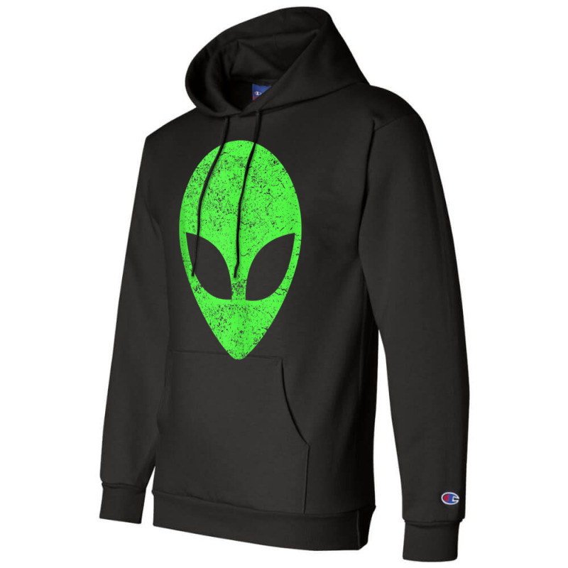 Green Alien Head Distressed Vintage Storm Area 51 Tank Top Champion Hoodie | Artistshot