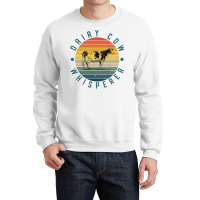 Cow Whisperer Funny Vintage Sunset Retro Style Dairy Farm 8 Cattle Crewneck Sweatshirt | Artistshot