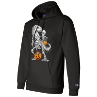 Skeleton Dinosaur T Rex Boys Halloween Mummy Funny Pumpkin Champion Hoodie | Artistshot