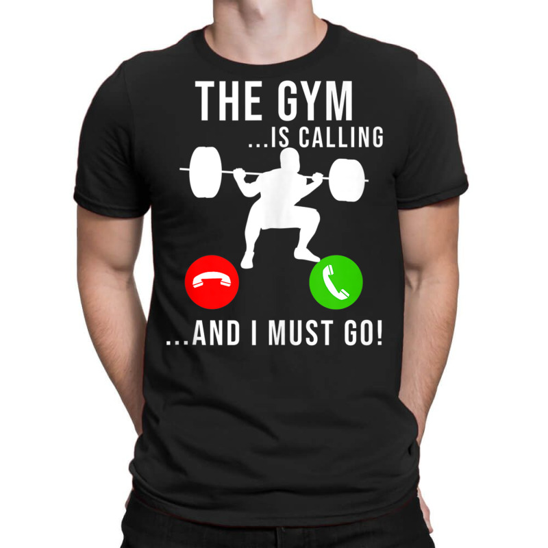 Gym Is Calling Workout Fitness Bodybuilding Weight Lifting Tank Top T-shirt | Artistshot