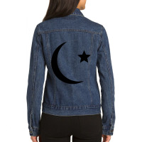 Pti Flag Sticker Ladies Denim Jacket | Artistshot