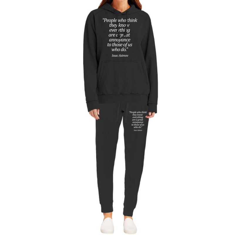 Isaac Asimov - Famous Quotes Hoodie & Jogger Set | Artistshot