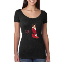 Mans Mariah Carey Merry Christmas .png Women's Triblend Scoop T-shirt | Artistshot