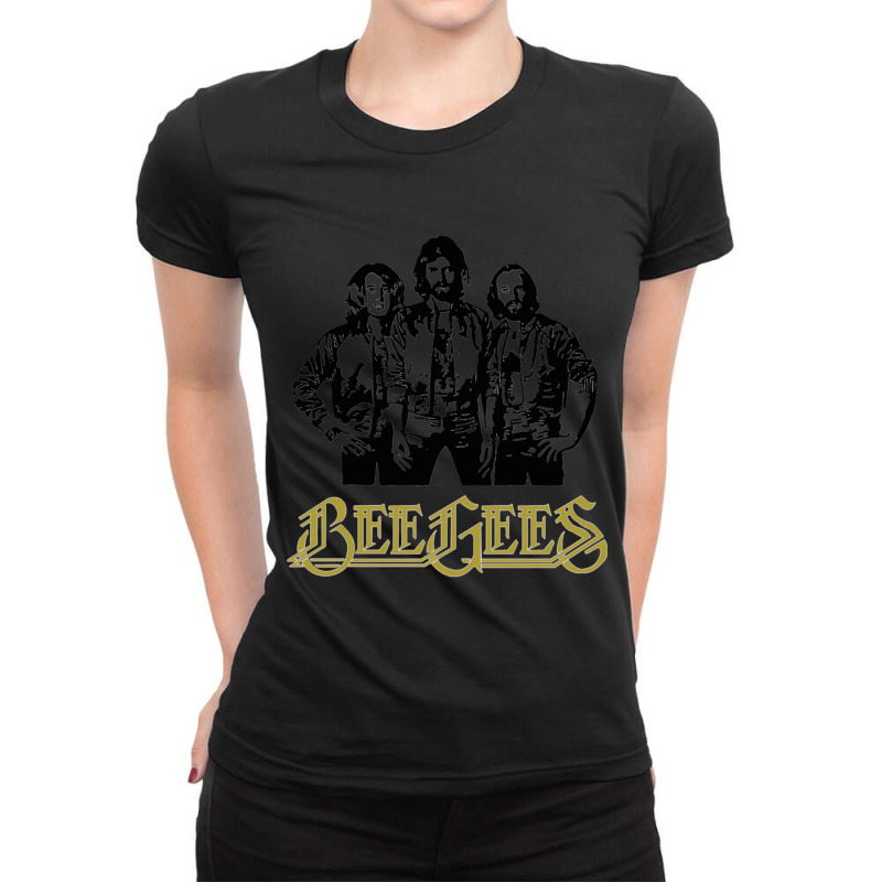 Heresthesciencebehindaperfectbeegeesfittedscoop Ladies Fitted T-Shirt by DAVIDMORRIS | Artistshot