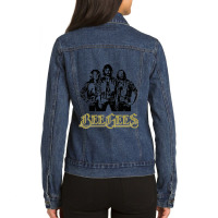 Heresthesciencebehindaperfectbeegeesfittedscoop Ladies Denim Jacket | Artistshot