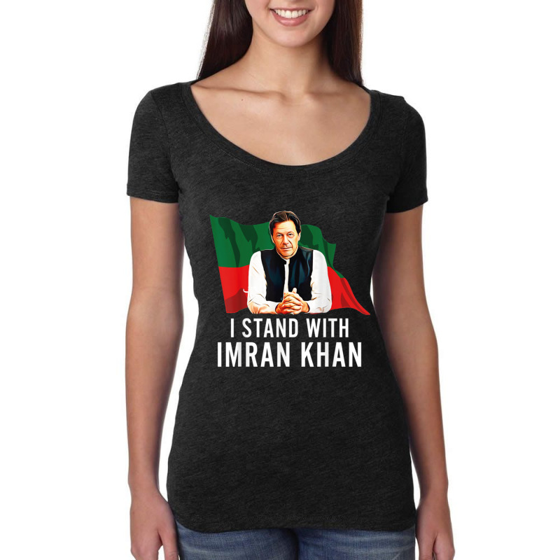 Pti Imran Khan Pakistan Pti Imran Khan Pakistan Pti Imran Khan Pakista Women's Triblend Scoop T-shirt by cm-arts | Artistshot