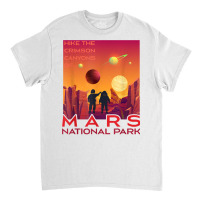 Mars National Park Vintage Sci Fi Martian Exploration Space T Shirt Classic T-shirt | Artistshot