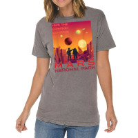 Mars National Park Vintage Sci Fi Martian Exploration Space T Shirt Vintage T-shirt | Artistshot