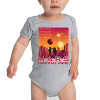 Mars National Park Vintage Sci Fi Martian Exploration Space T Shirt Baby Bodysuit | Artistshot