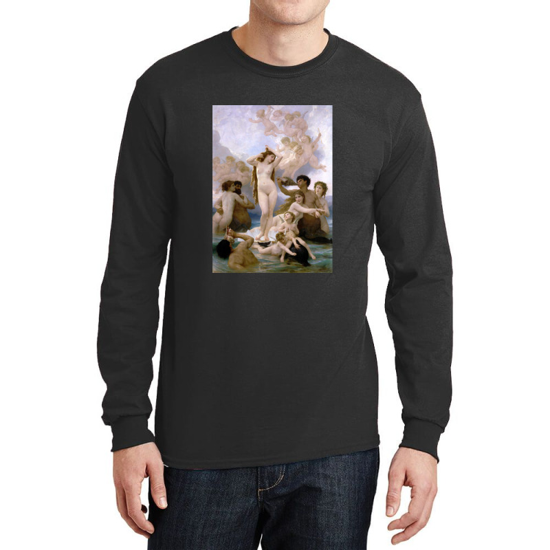 The Birth Of Venus William Bouguereau Long Sleeve Shirts | Artistshot