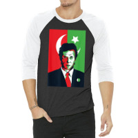 Pti Imran Khan Pakistan Pti Imran Khan Pakistan Pti Imran Khan Pakista 3/4 Sleeve Shirt | Artistshot