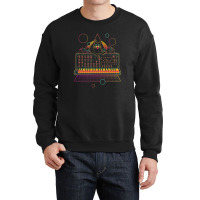 Synthwave Cat On Synthesizer 1 Crewneck Sweatshirt | Artistshot