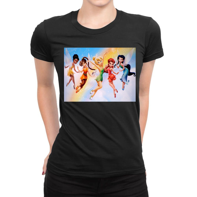 Tinkerbell & Friends Ladies Fitted T-Shirt by cm-arts | Artistshot