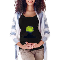 Girl Wih Headphones A A Concer Maternity Scoop Neck T-shirt | Artistshot