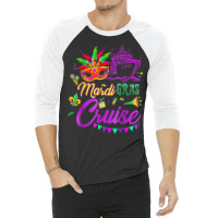 Mardi Gras Cruise Cruising Mask Cruise Ship Party Costume 3/4 Sleeve Shirt | Artistshot