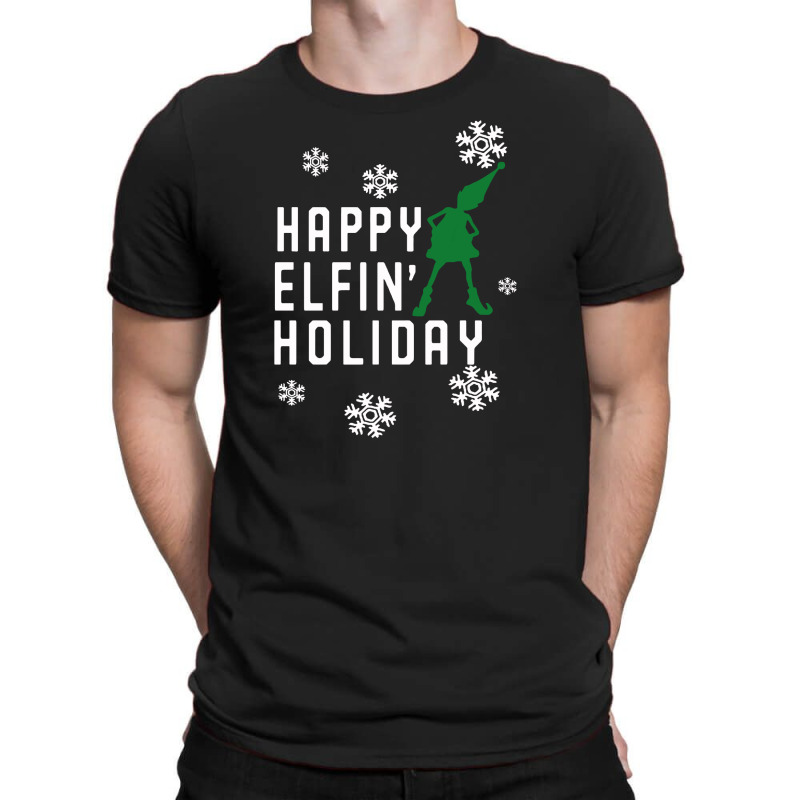 Happy Elfin Holiday [gemuk] T-shirt | Artistshot