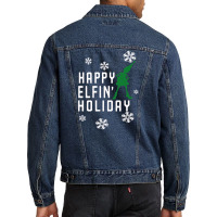 Happy Elfin Holiday [gemuk] Men Denim Jacket | Artistshot