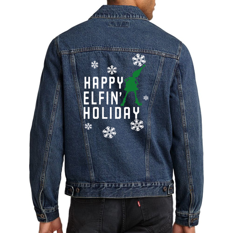 Happy Elfin Holiday [gemuk] Men Denim Jacket | Artistshot