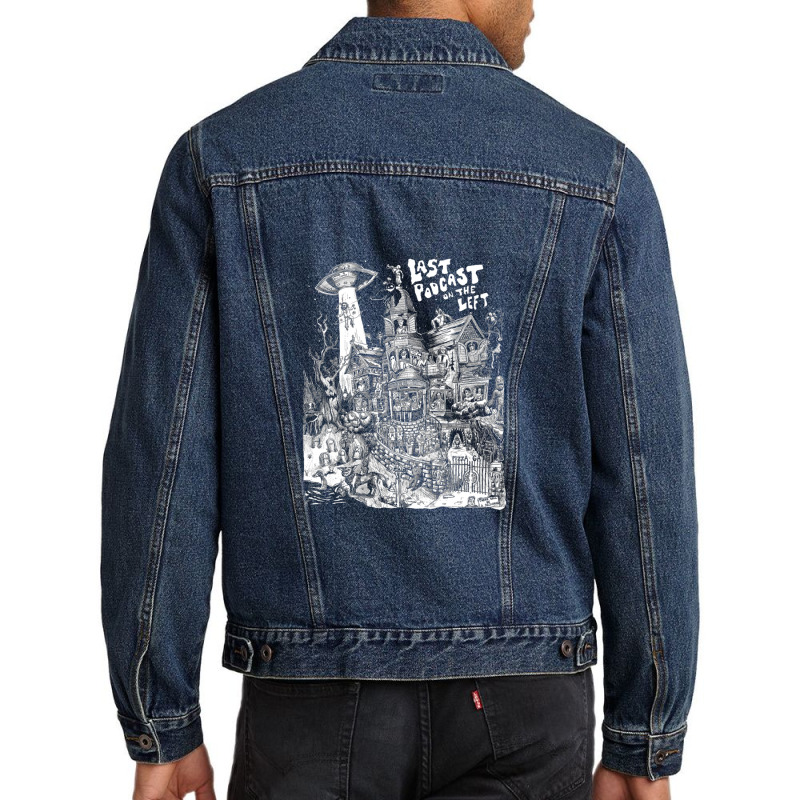 The Last Podcast Men Denim Jacket | Artistshot