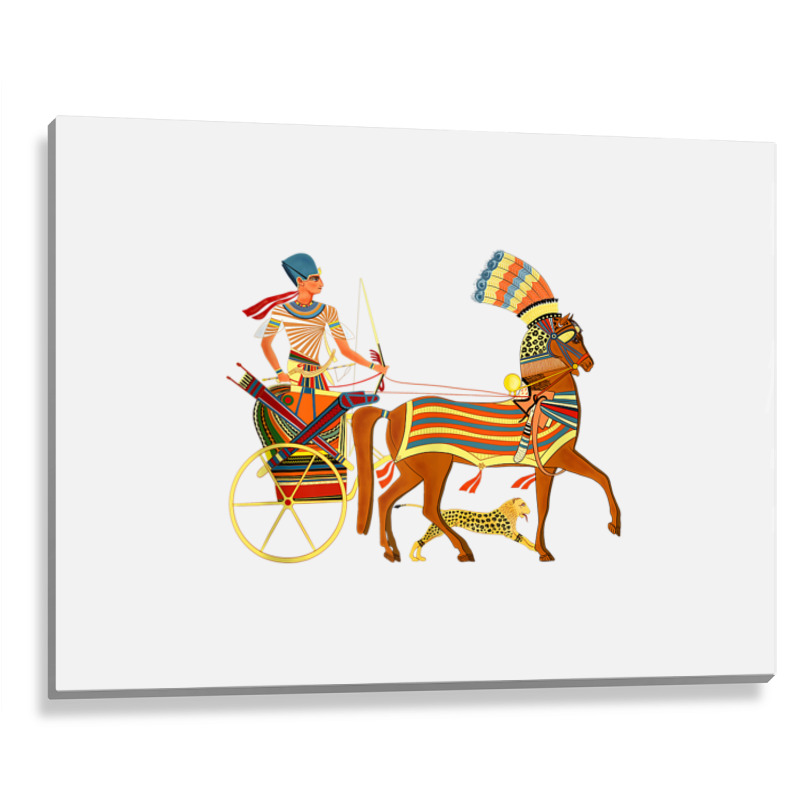 Ramesses Ii On An Egyptian Chariot Tank Top Metal Print Horizontal | Artistshot