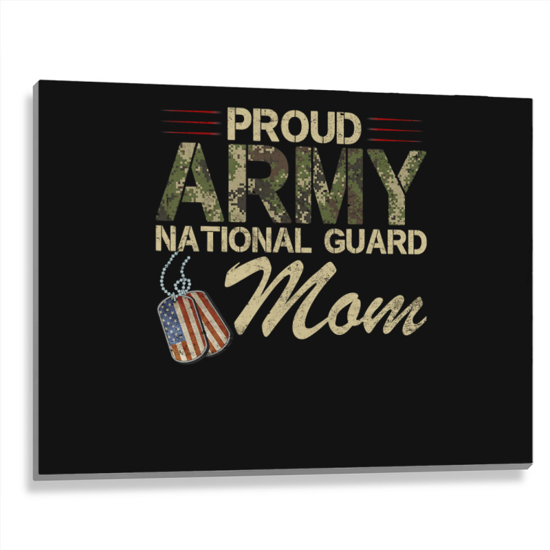 Proud Army National Guard Mom Mothers Day Metal Print Horizontal | Artistshot