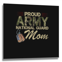 Proud Army National Guard Mom Mothers Day Metal Print Square | Artistshot