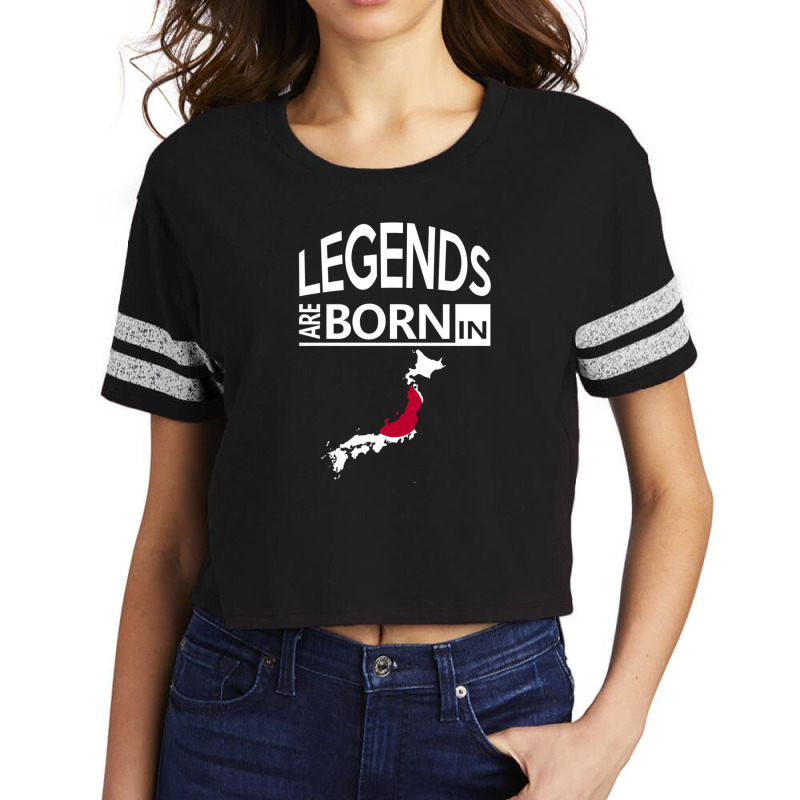 Legends Are Born In Japan Japanese Pride Birthday Scorecard Crop Tee by kevinnichols | Artistshot