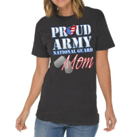 Proud Army National Guard Mom Usa Heart Mothers Day Vintage T-shirt | Artistshot