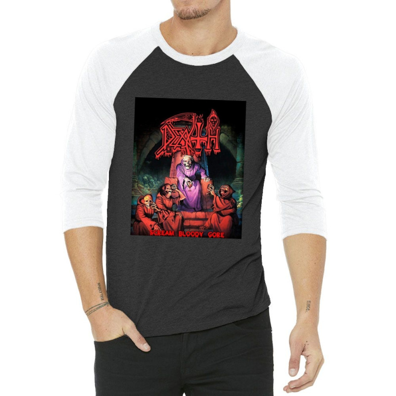 Scream Bloody Gore 3/4 Sleeve Shirt by NicholasRoberson | Artistshot