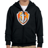 Symbol Marine Youth Zipper Hoodie | Artistshot