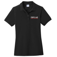 Anti Police Cops Lie Record Everything Activist Ladies Polo Shirt | Artistshot