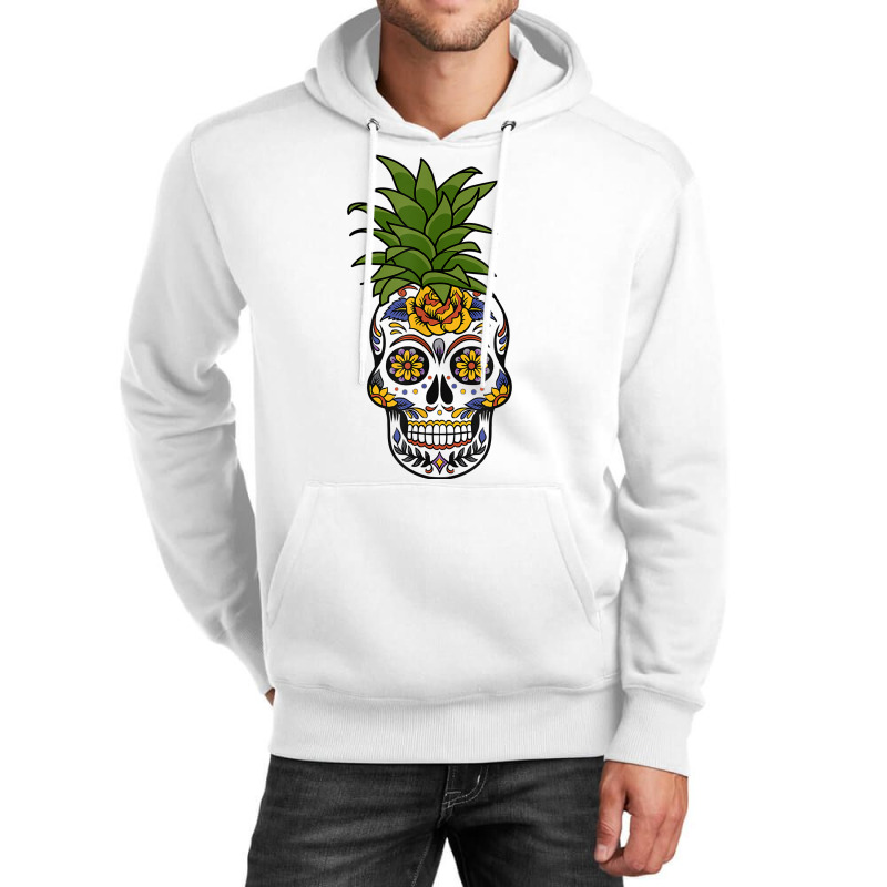 Halloween Pineapple Skull Bizarre Goth Skull Head T Shirt Unisex Hoodie | Artistshot