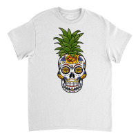 Halloween Pineapple Skull Bizarre Goth Skull Head T Shirt Classic T-shirt | Artistshot