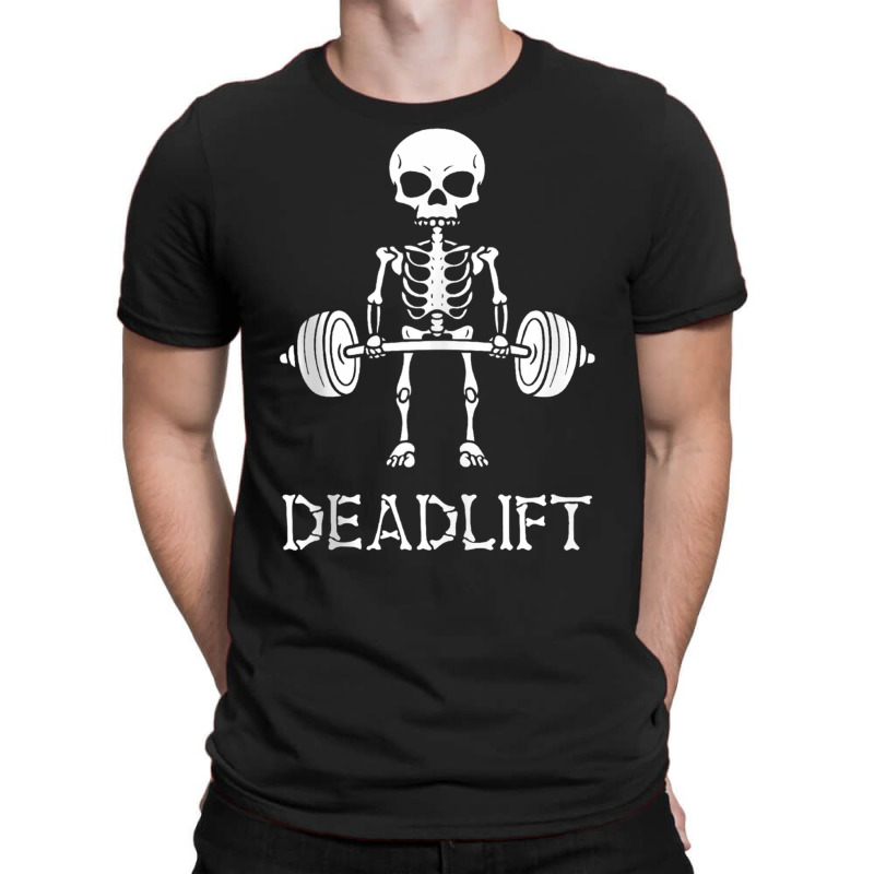 Skeleton Dead Lift Funny Halloween Lifting Weights Men Women Tank Top T-shirt | Artistshot