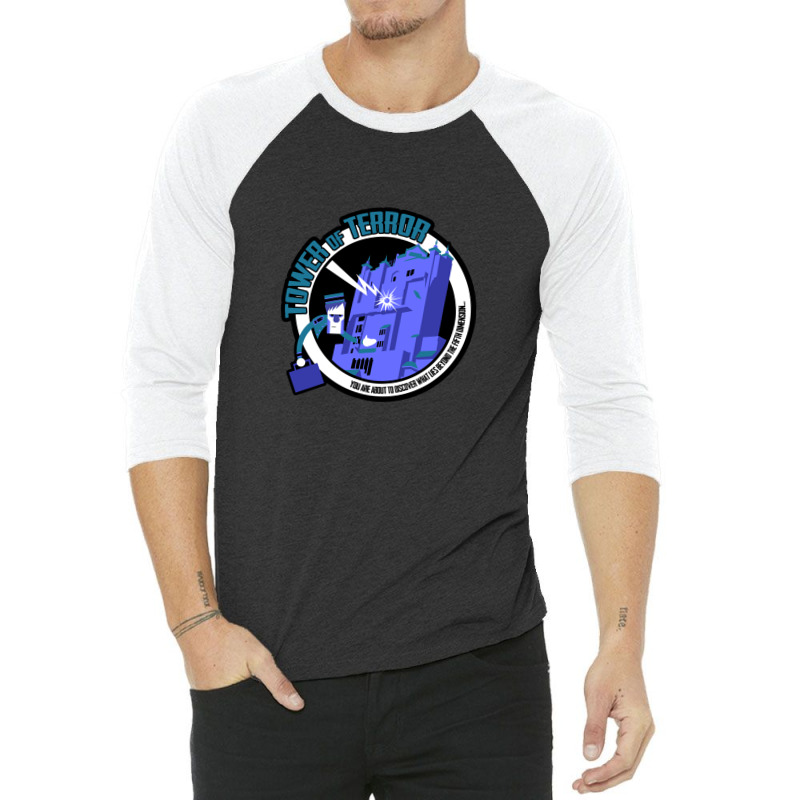 Tower Of Terror - Blue 3/4 Sleeve Shirt | Artistshot