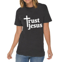 Inspirational Trust Jesus Loves Me Religious Church Christ Vintage T-shirt | Artistshot