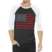 American Flag Railroad Train 3/4 Sleeve Shirt | Artistshot