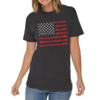 American Flag Railroad Train Vintage T-shirt | Artistshot