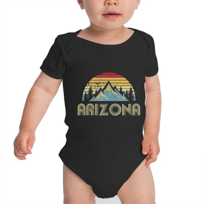 Arizona Retro Vintage Mountains Nature Hiking Baby Bodysuit | Artistshot