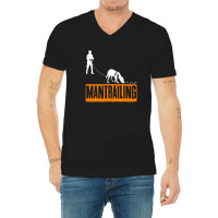 Mantrailing Rescue Dog Tracking Dog V-neck Tee | Artistshot