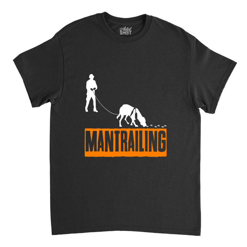 Mantrailing Rescue Dog Tracking Dog Classic T-shirt by cm-arts | Artistshot