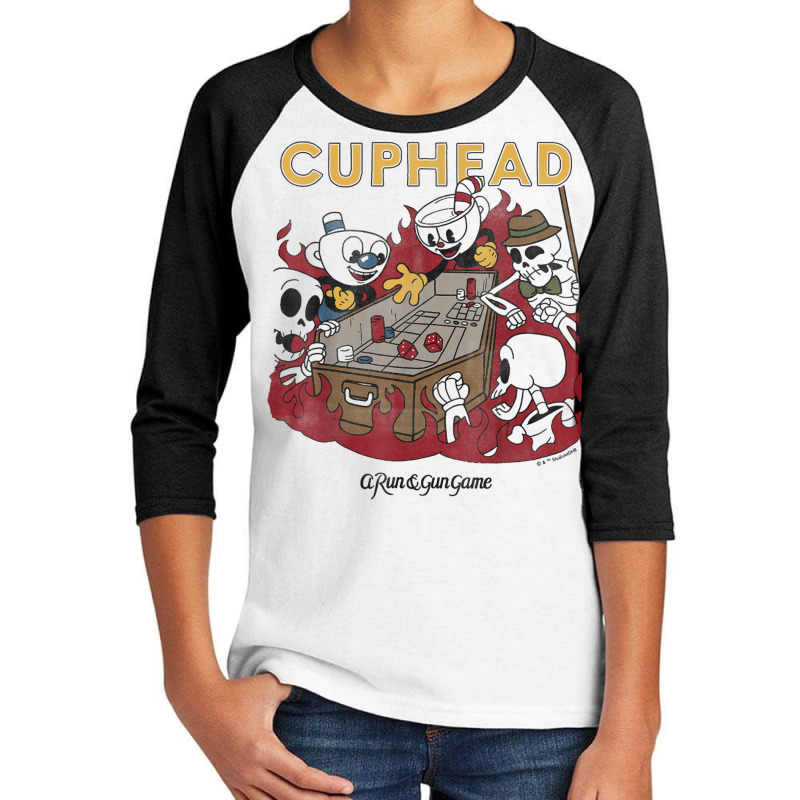 Cuphead A Run On Run Game Of Craps T Shirt Youth 3/4 Sleeve by cm-arts | Artistshot