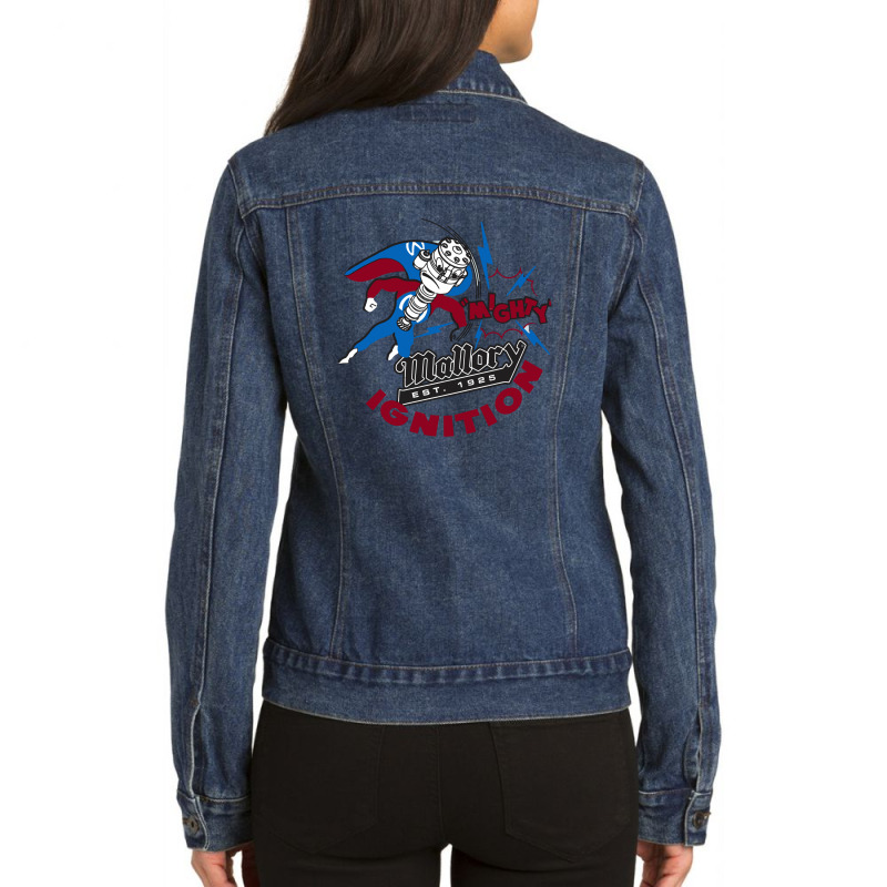 Mallory Mighty Ignition Ladies Denim Jacket by ambrisilva | Artistshot