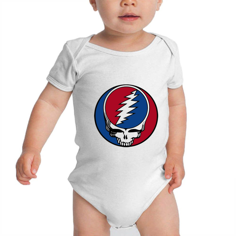 Color Dead Blue And Red Are Grateful Baby Bodysuit | Artistshot