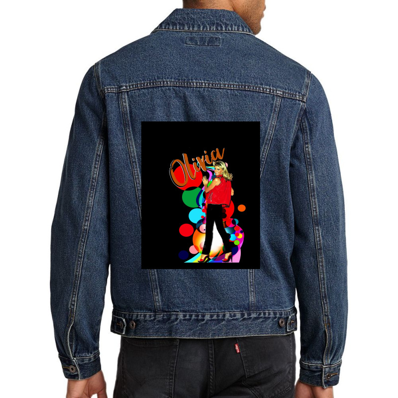 Olivia Newton-john - Totally Hot Men Denim Jacket | Artistshot