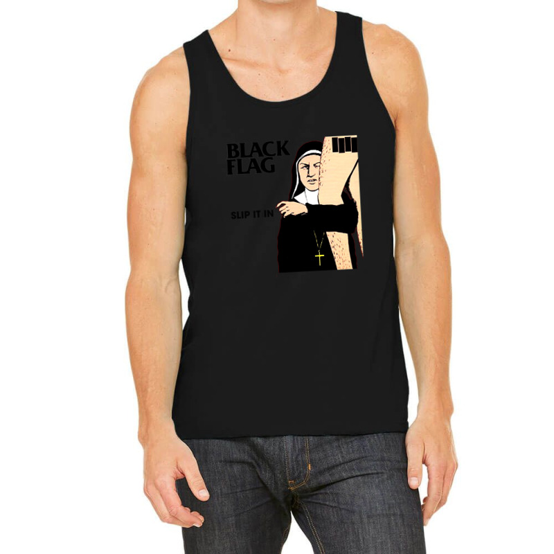 Slip It In Black Art Members Flag Gift Tank Top | Artistshot