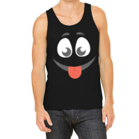 Halloween Tongue Out Emoticon Face Group Costume Tank Top | Artistshot